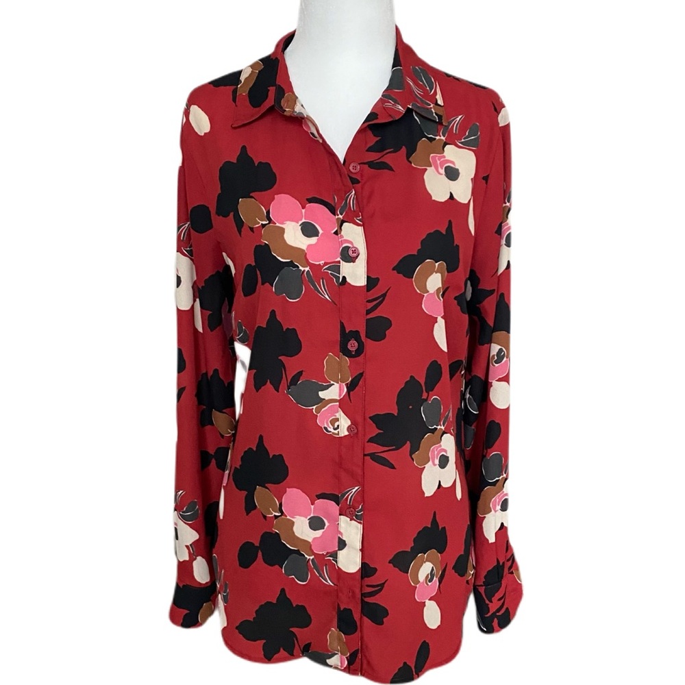 Banana Republic Classic Fit Button Up Blouse Size Small